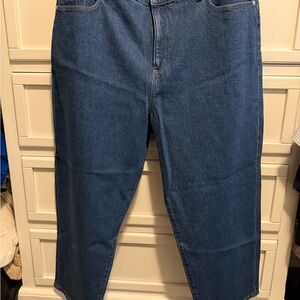 LOFT Curvy High Rise Barrel Jeans NWT